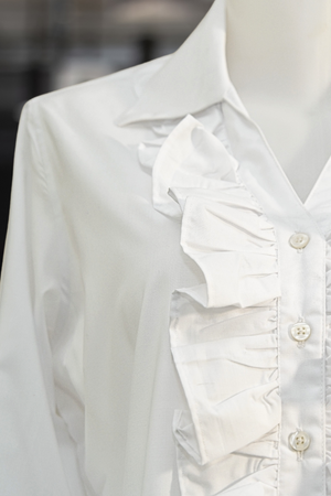 White Ruffle Shirt