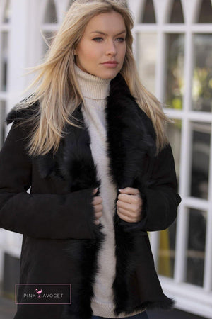 Toscana Sheepskin Jacket - Pink Avocet
