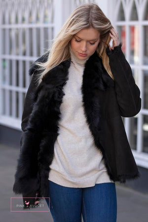 Toscana Sheepskin Jacket - Pink Avocet