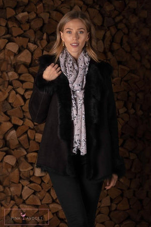 Toscana Sheepskin Jacket - Pink Avocet
