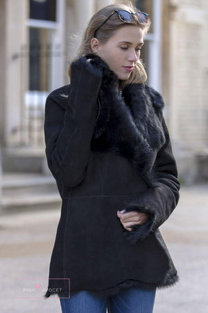 Toscana Sheepskin Jacket - Pink Avocet