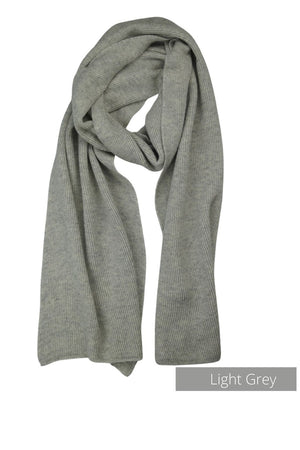 Cashmere Ribbed Scarf