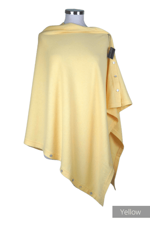 Classic Button Cashmere Poncho