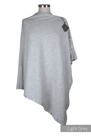 Classic Button Cashmere Poncho