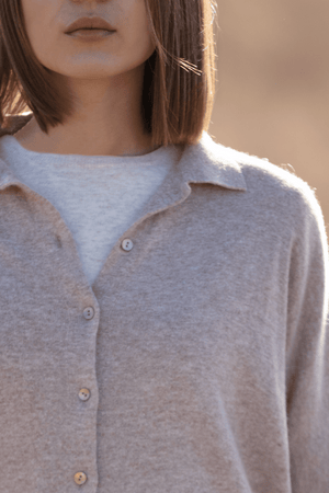 Cashmere Collared Shirt