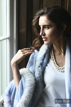 Belgravia Pure Cashmere Shawl - Pink Avocet