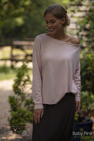 Buttonback Jersey - Pink Avocet