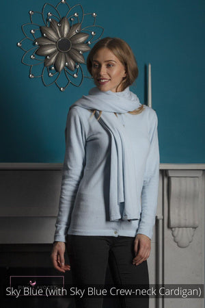 Long Cashmere Wrap (Unisex) - Pink Avocet