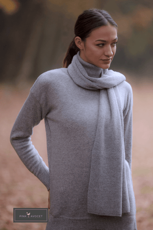Cashmere Ribbed Scarf