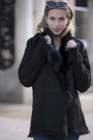Toscana Sheepskin Jacket - Pink Avocet