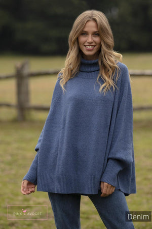 Sloppy Joe Cashmere Jersey - Pink Avocet