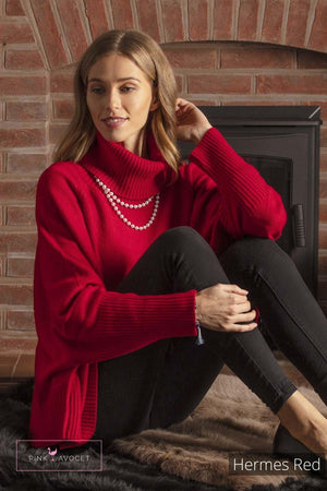 Sloppy Joe Cashmere Jersey - Pink Avocet