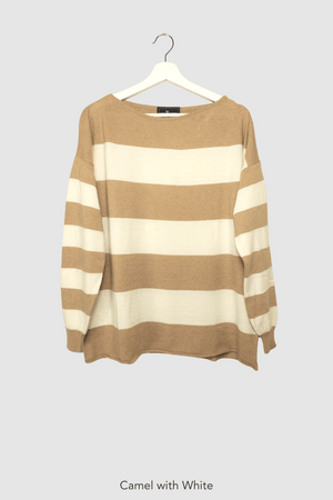 Stripey Boat Neck Jersey