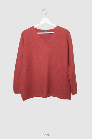 Ribbed Sweater V Neck
