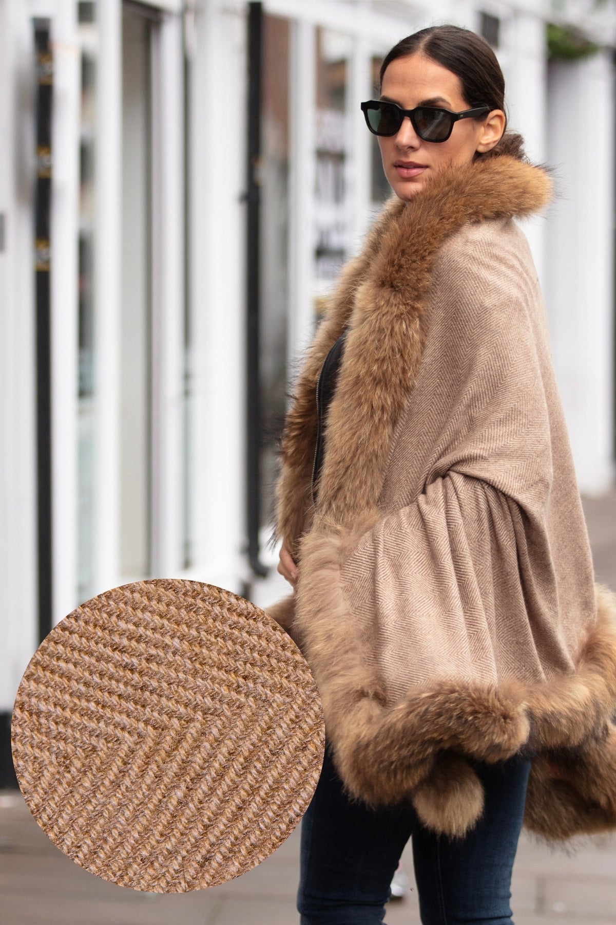 'Francesca' Herringbone Shawl