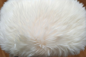 Close-up of a fluffy white pillow