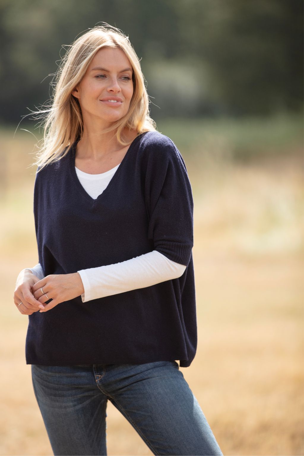 Short Sleeve V Neck Tunic