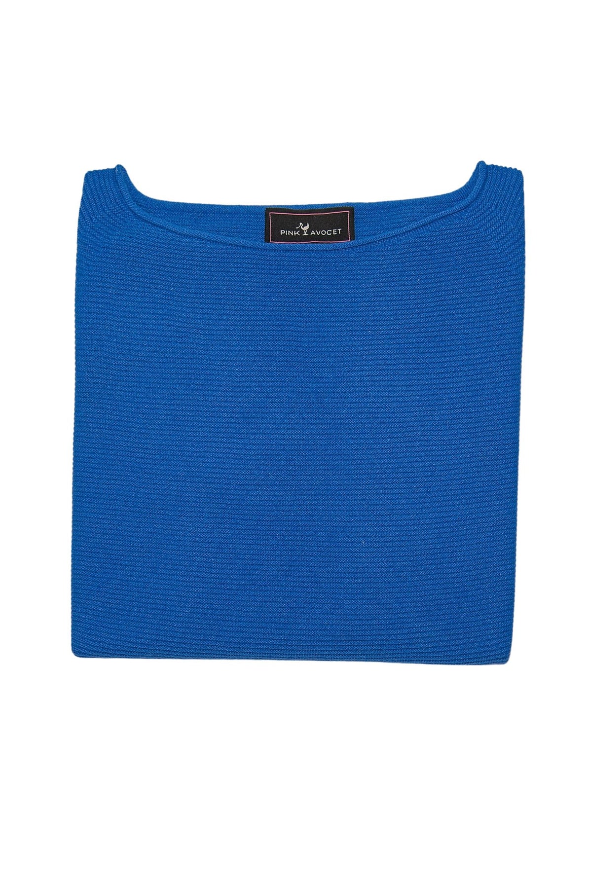 Ribbed Sweater Boat Neck