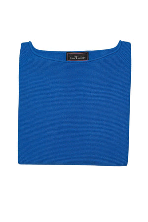 Ribbed sweater (boat-neck)