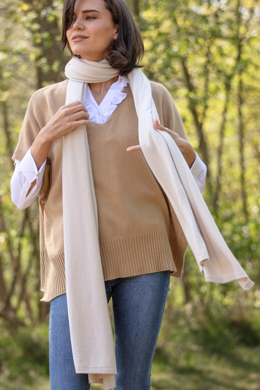 Unisex Long Cashmere Wrap