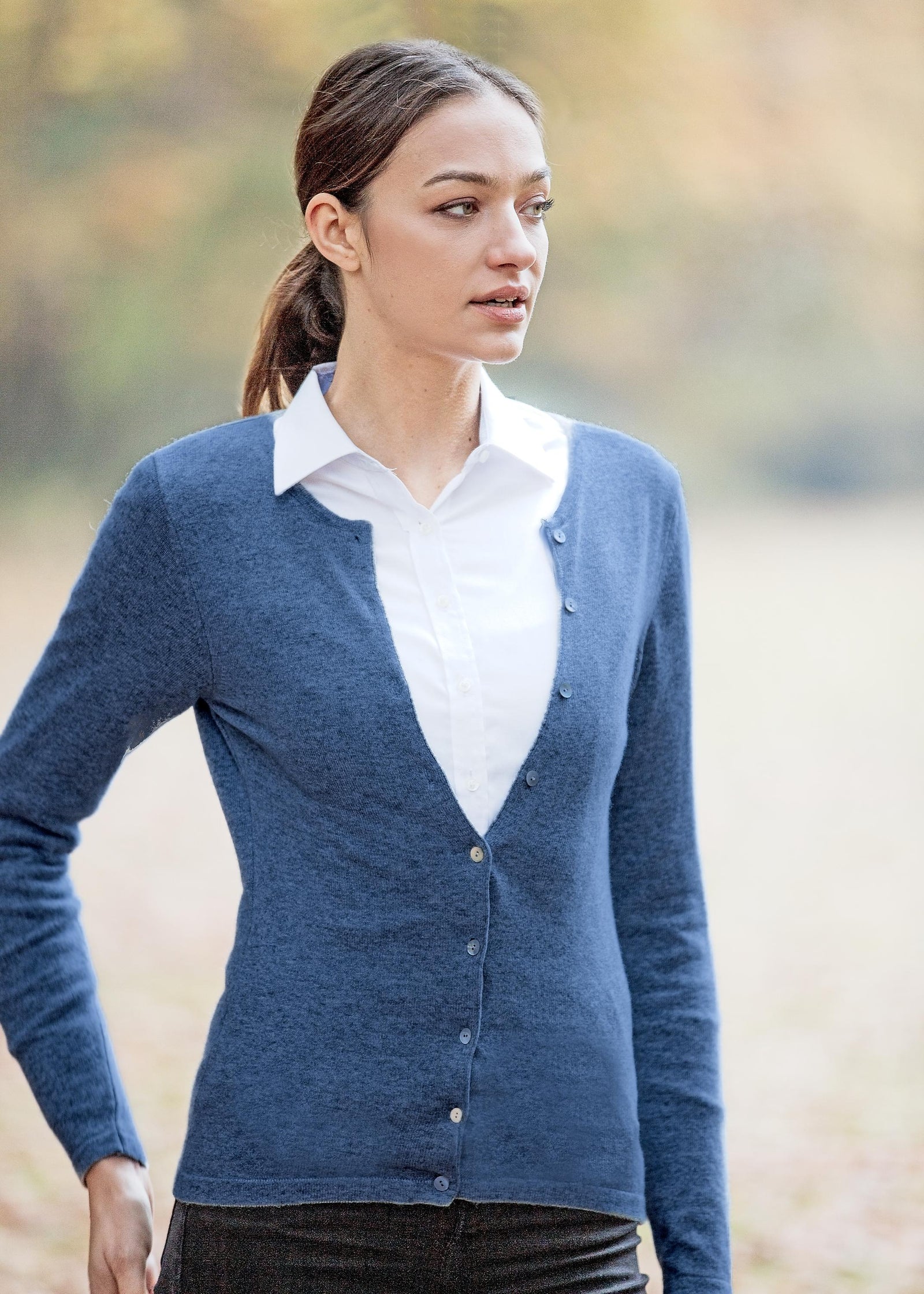 Crew Neck Cardigan