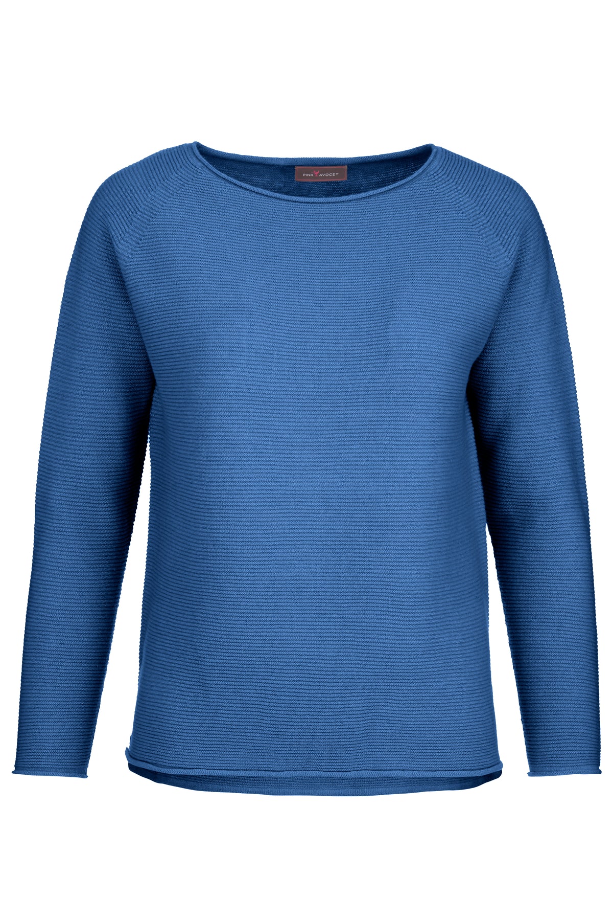 Ribbed Sweater Boat Neck