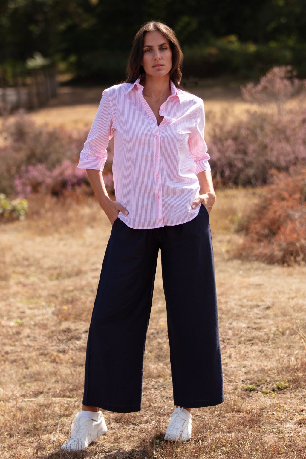 Loose Navy Trousers