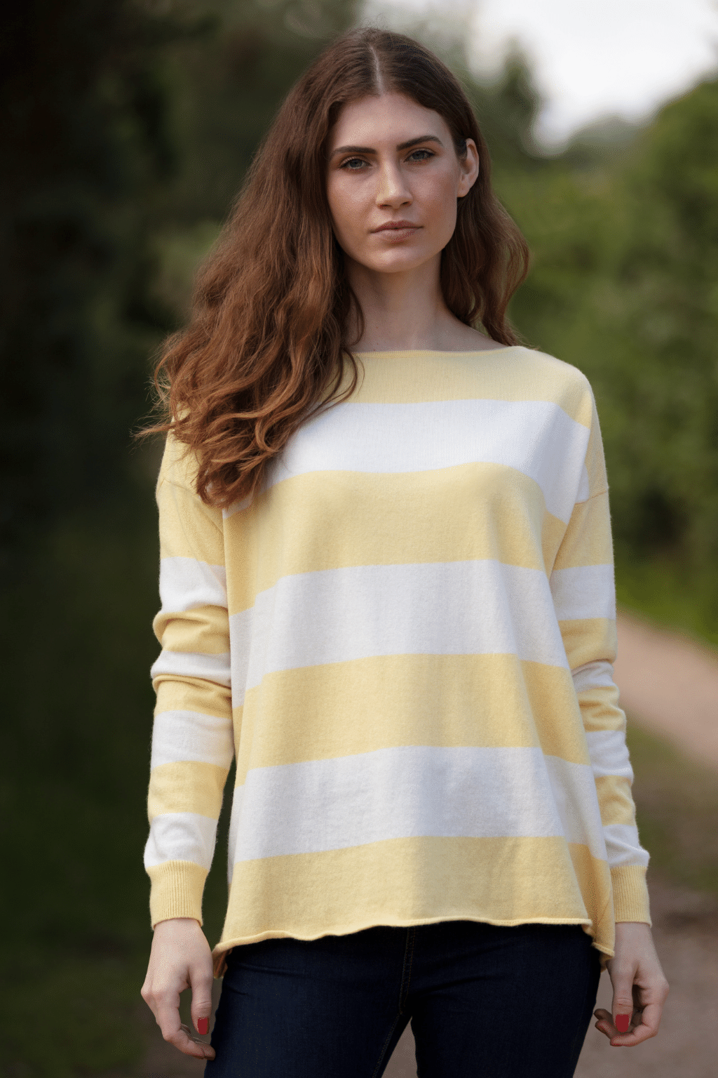 Stripey Boat Neck Jersey