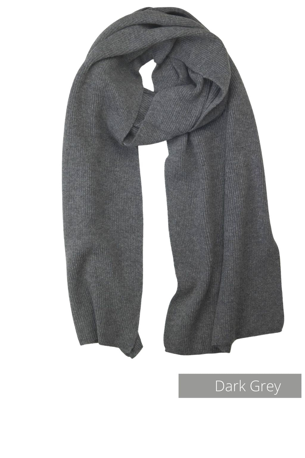 Cashmere Ribbed Scarf