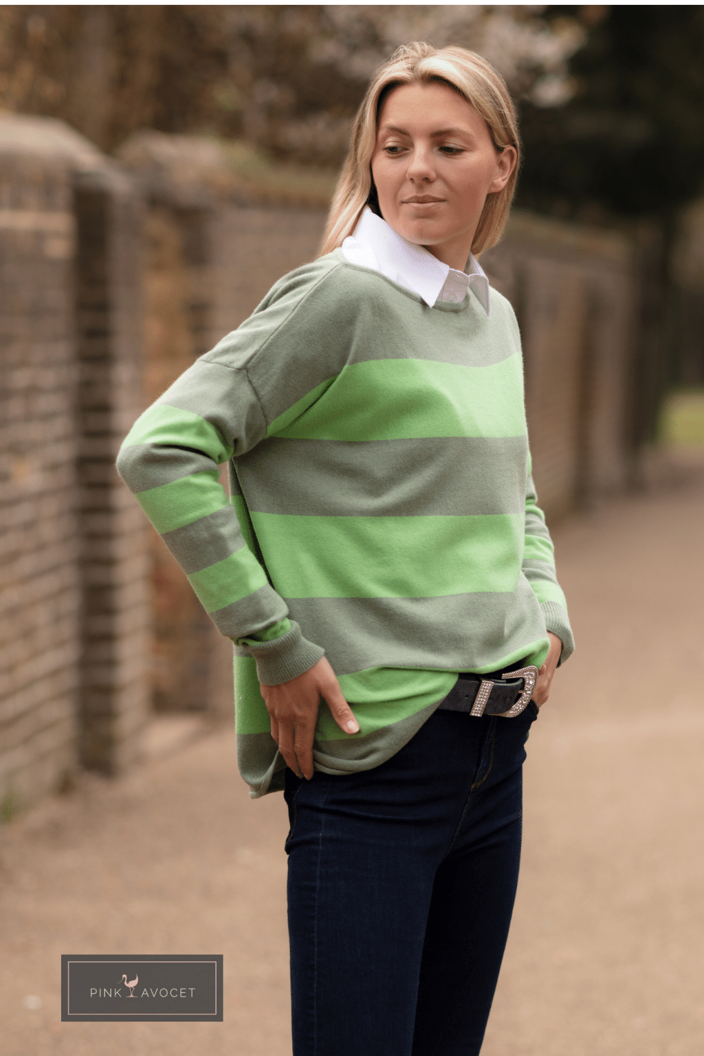 Stripey Boat Neck Jersey