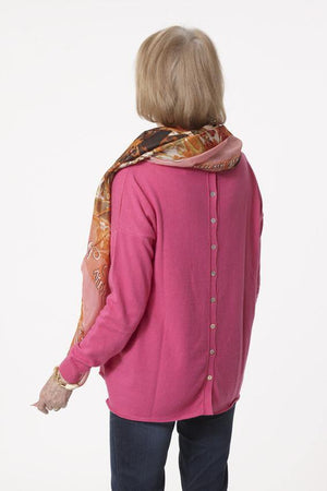 Buttonback Jersey - Pink Avocet