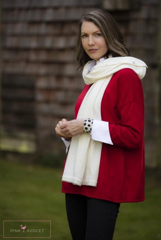 Buttonback Jersey - Pink Avocet