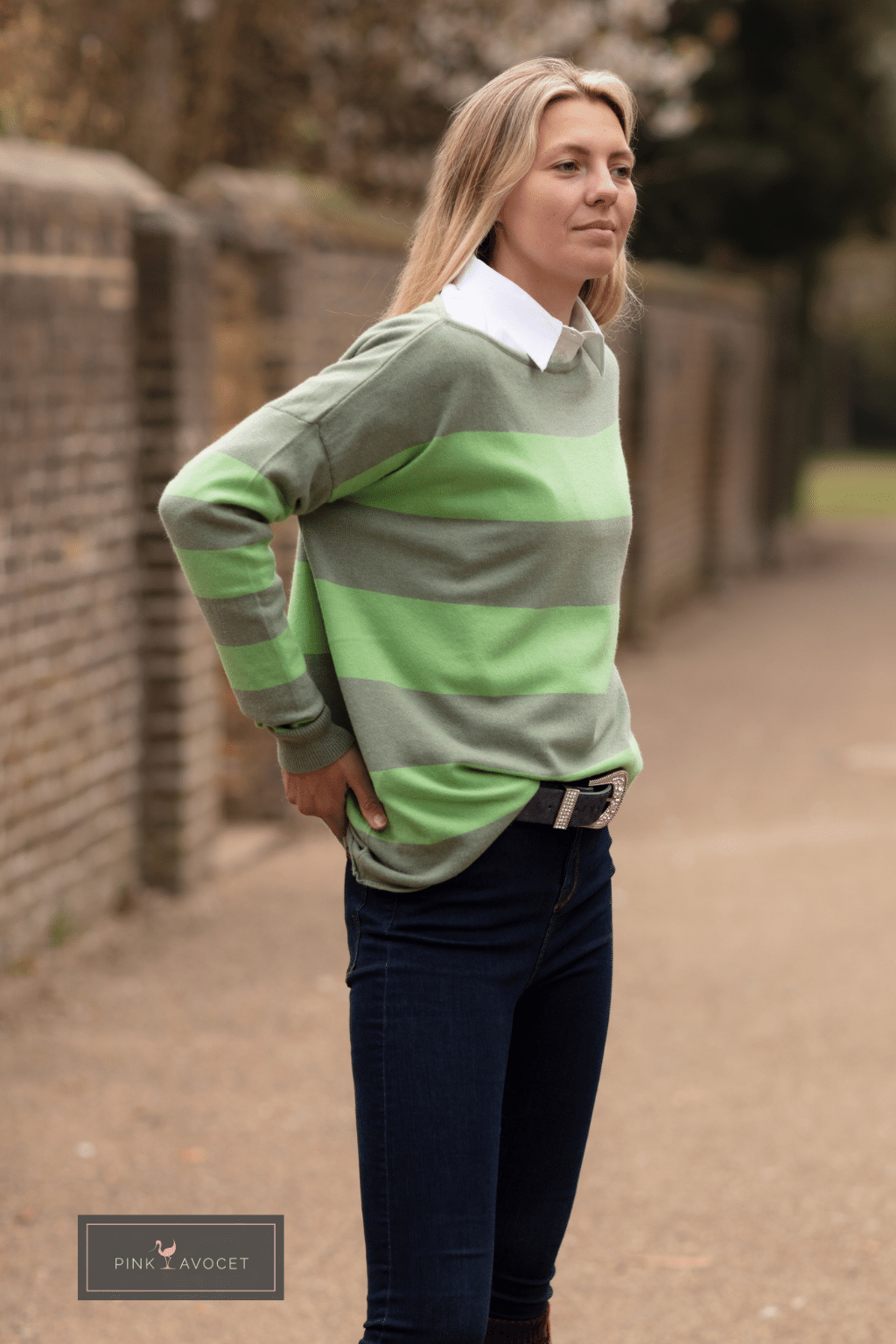 Stripey Boat Neck Jersey