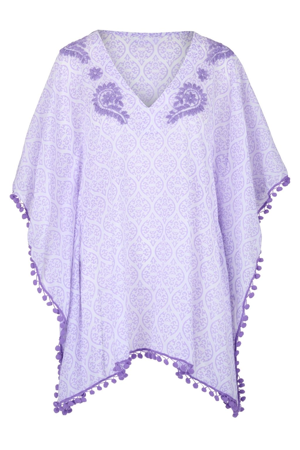 Ladies PomPom Poncho