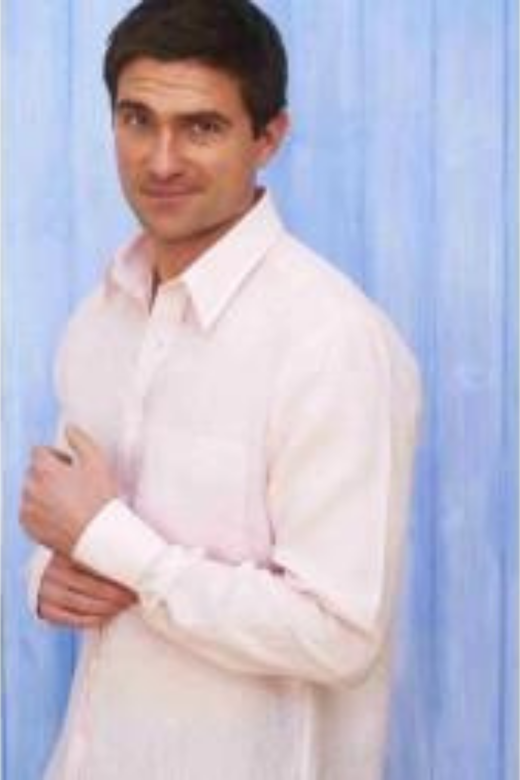 Men's Linen Shirt - Pink