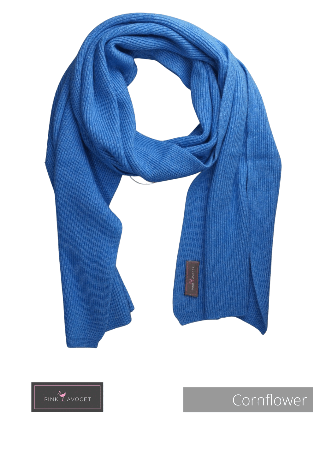 Cashmere Ribbed Scarf