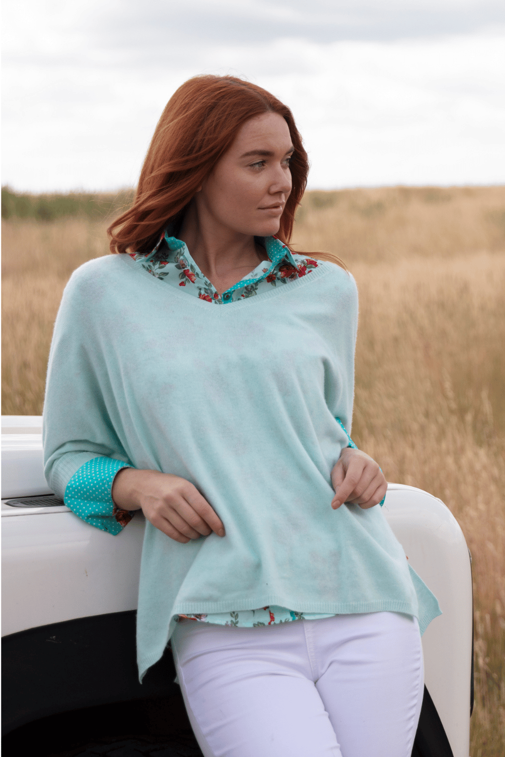 Short Sleeve V Neck Tunic
