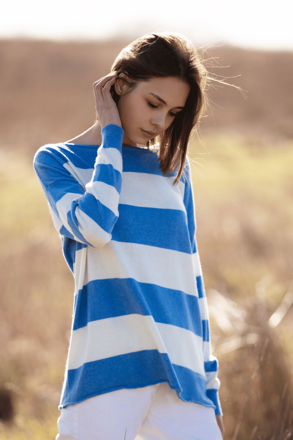 Stripey Boat Neck Jersey