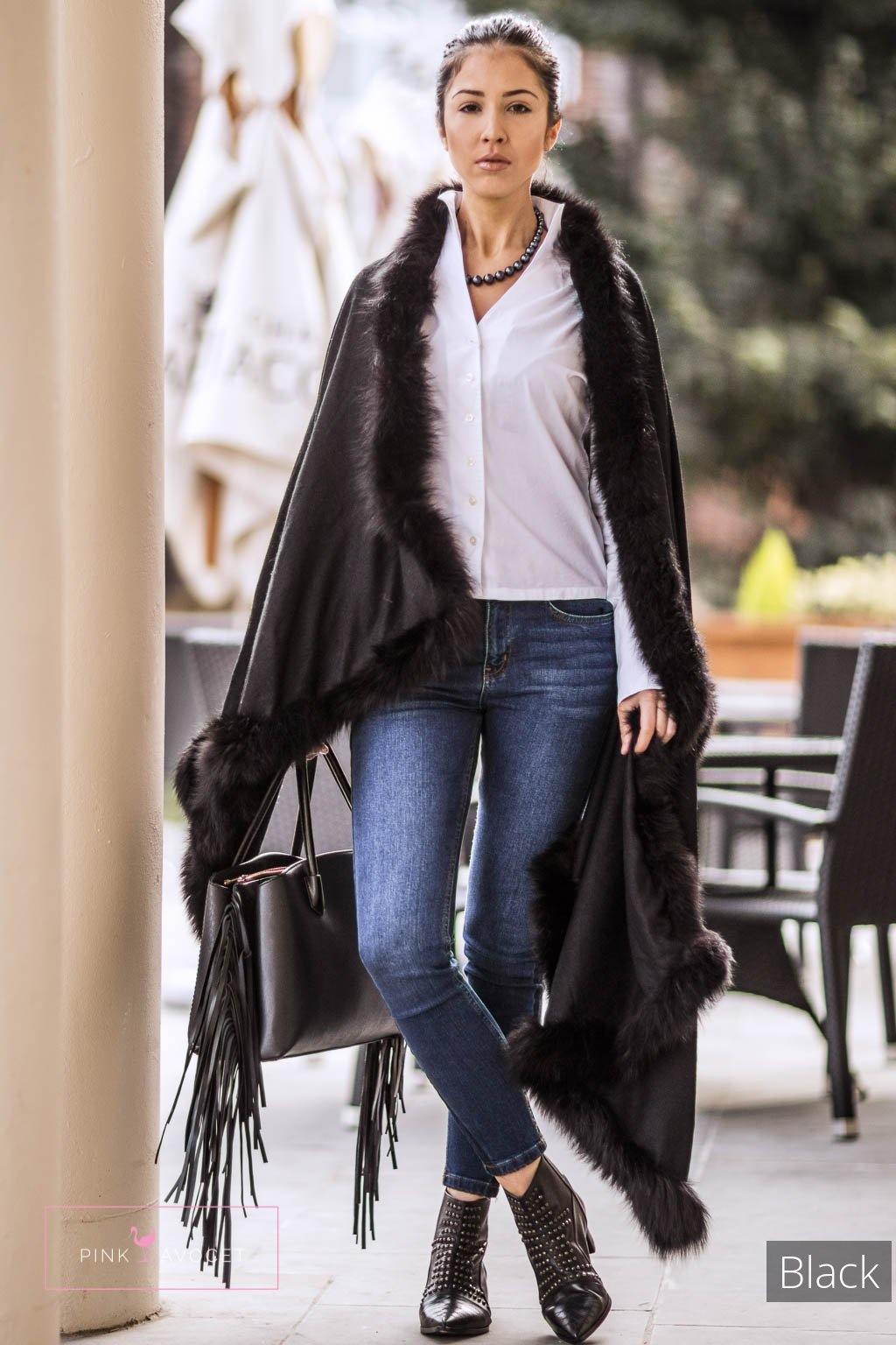 Belgravia Pure Cashmere Shawl - Pink Avocet