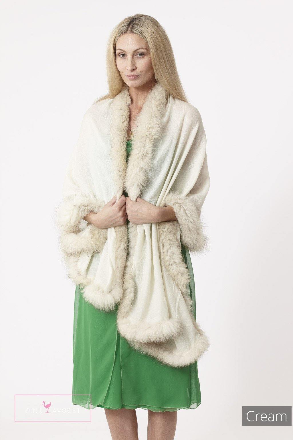 Belgravia Pure Cashmere Shawl Pink Avocet