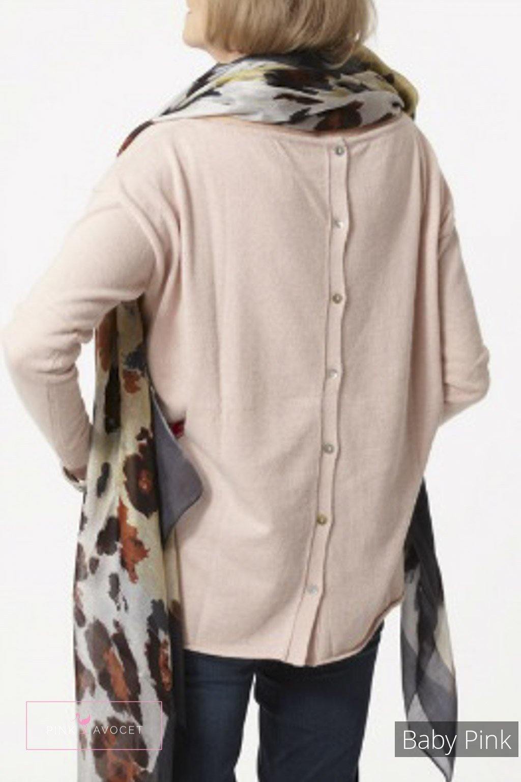 Buttonback Jersey - Pink Avocet