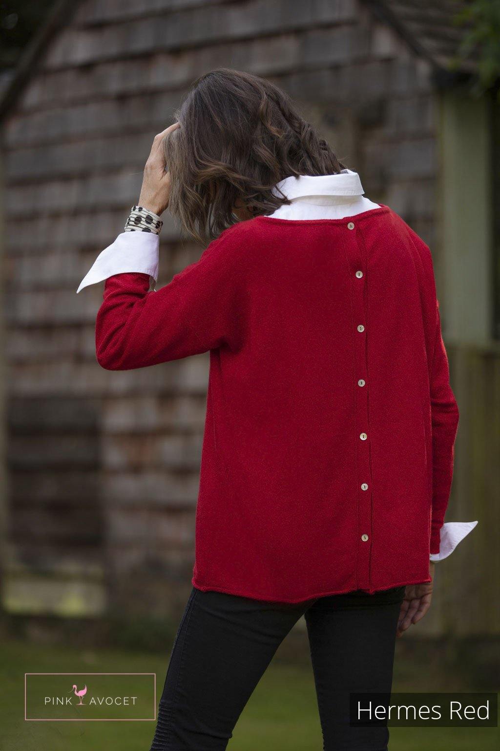 Buttonback Jersey - Pink Avocet