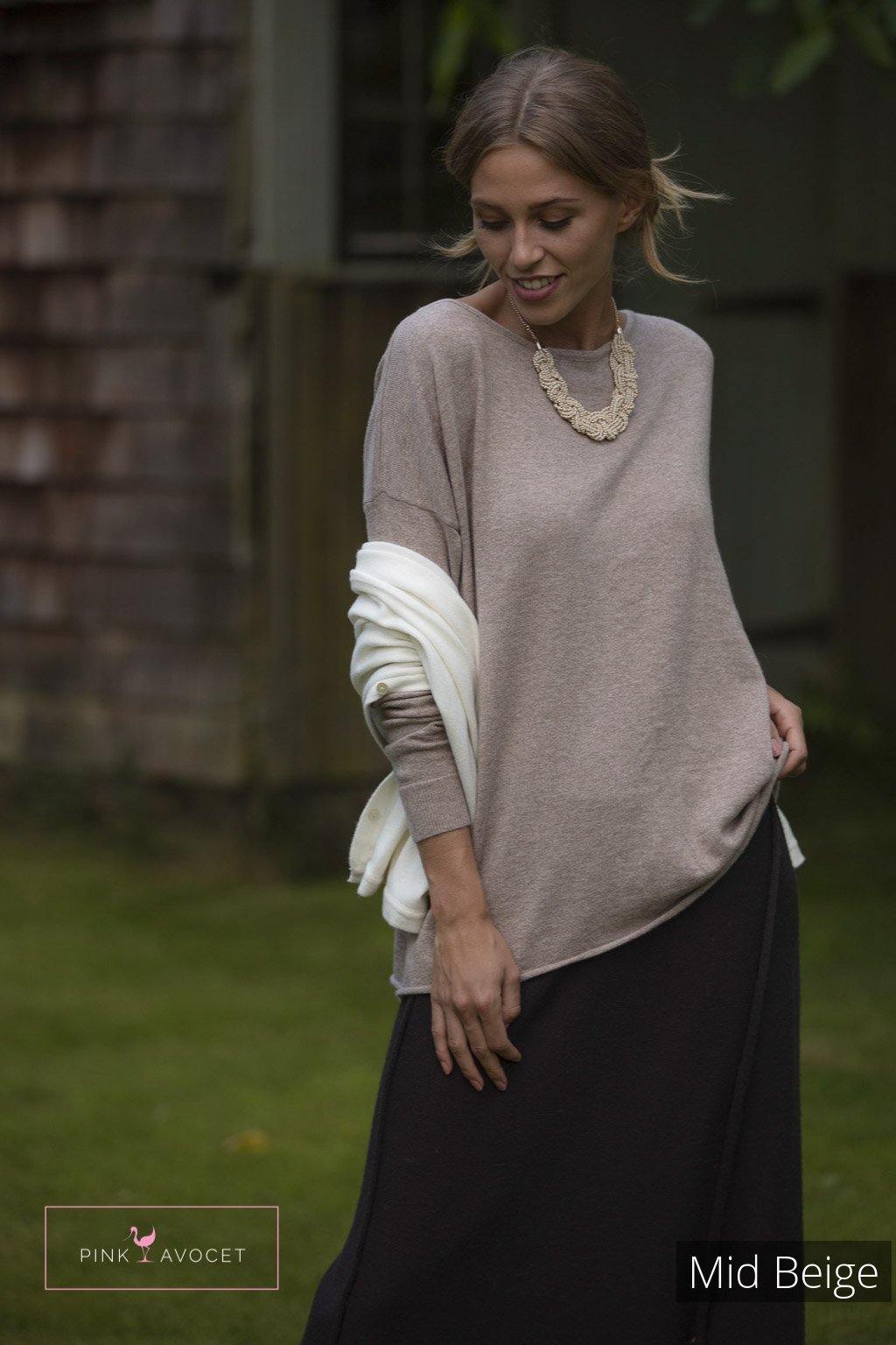 Buttonback Jersey - Pink Avocet