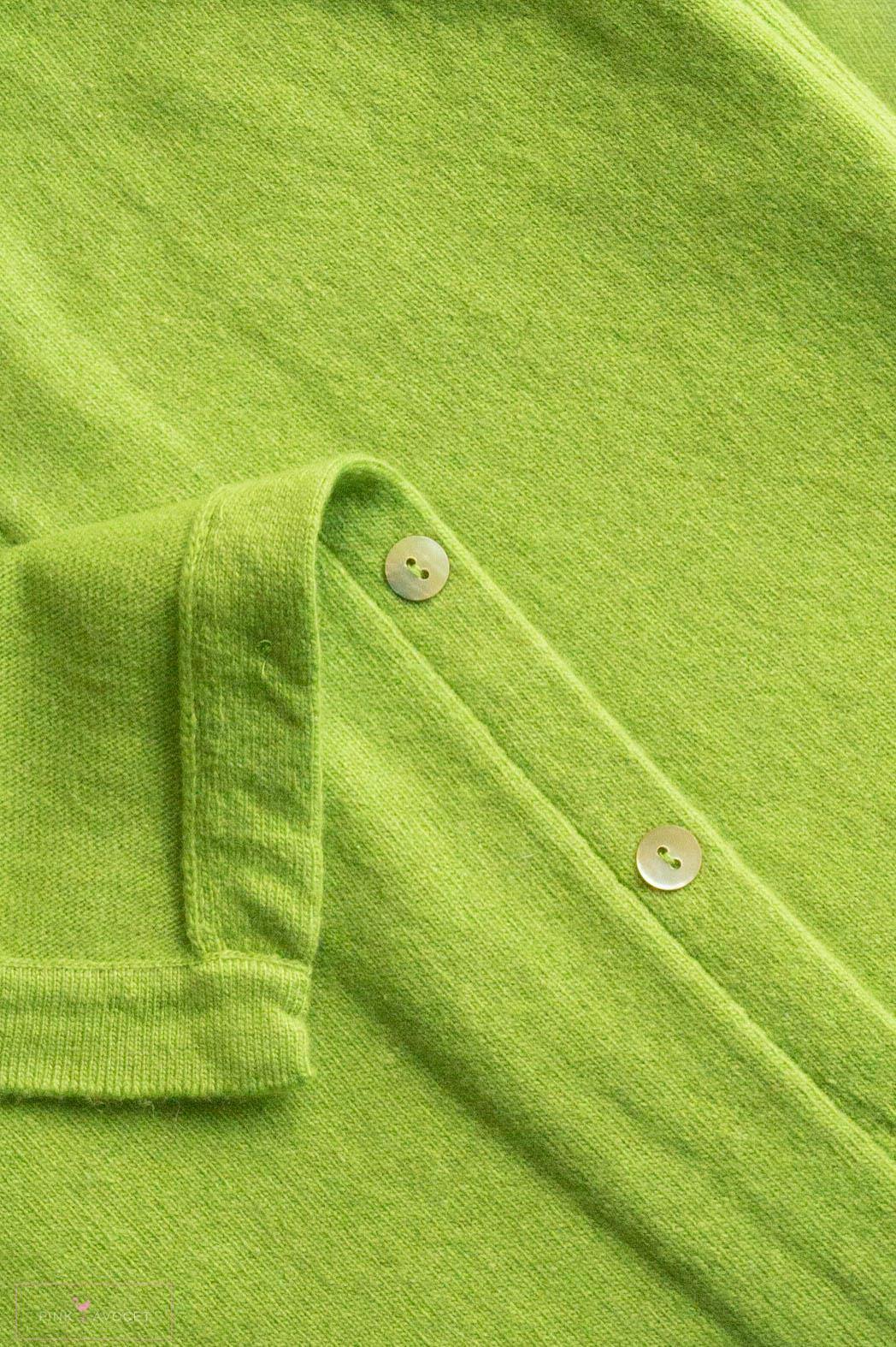 Classic Button Cashmere Poncho - Pink Avocet