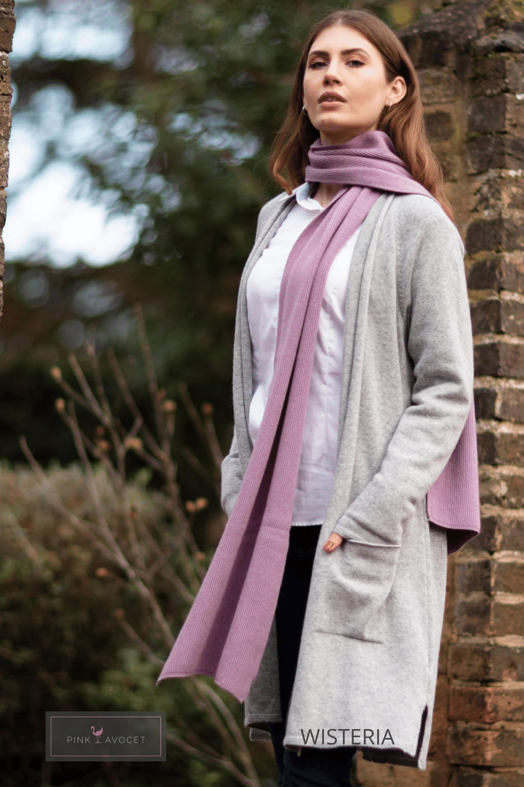 Cashmere Ribbed Scarf