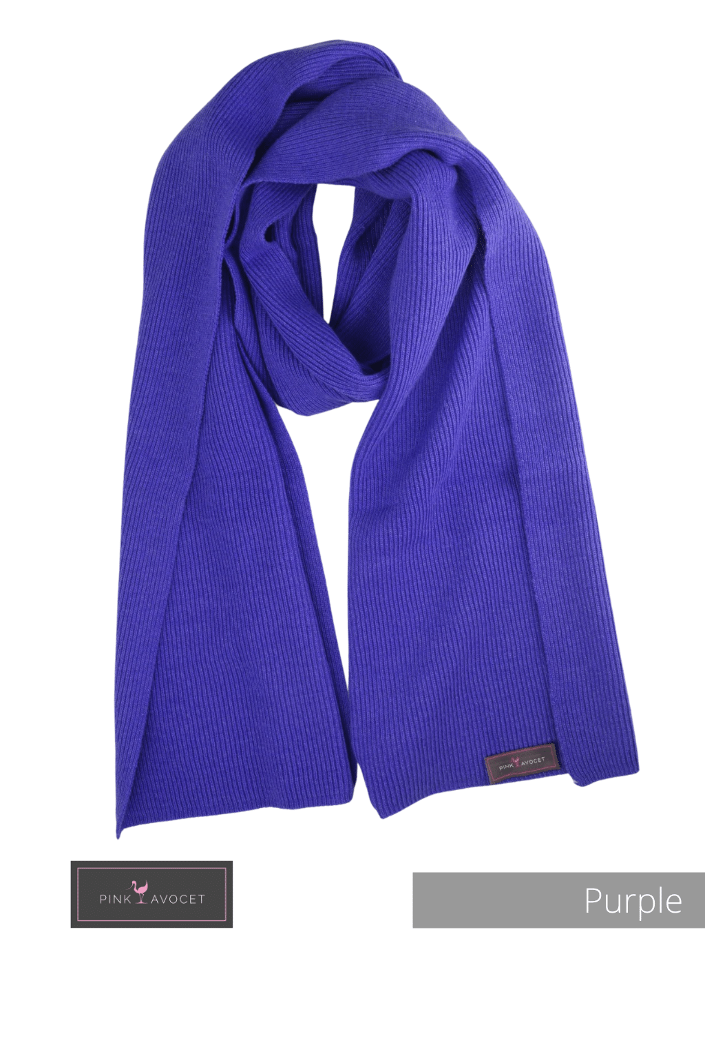 Cashmere Ribbed Scarf
