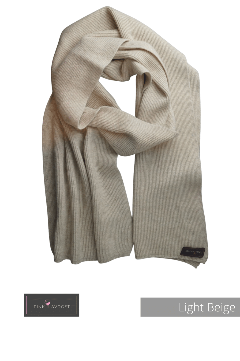 Cashmere Ribbed Scarf