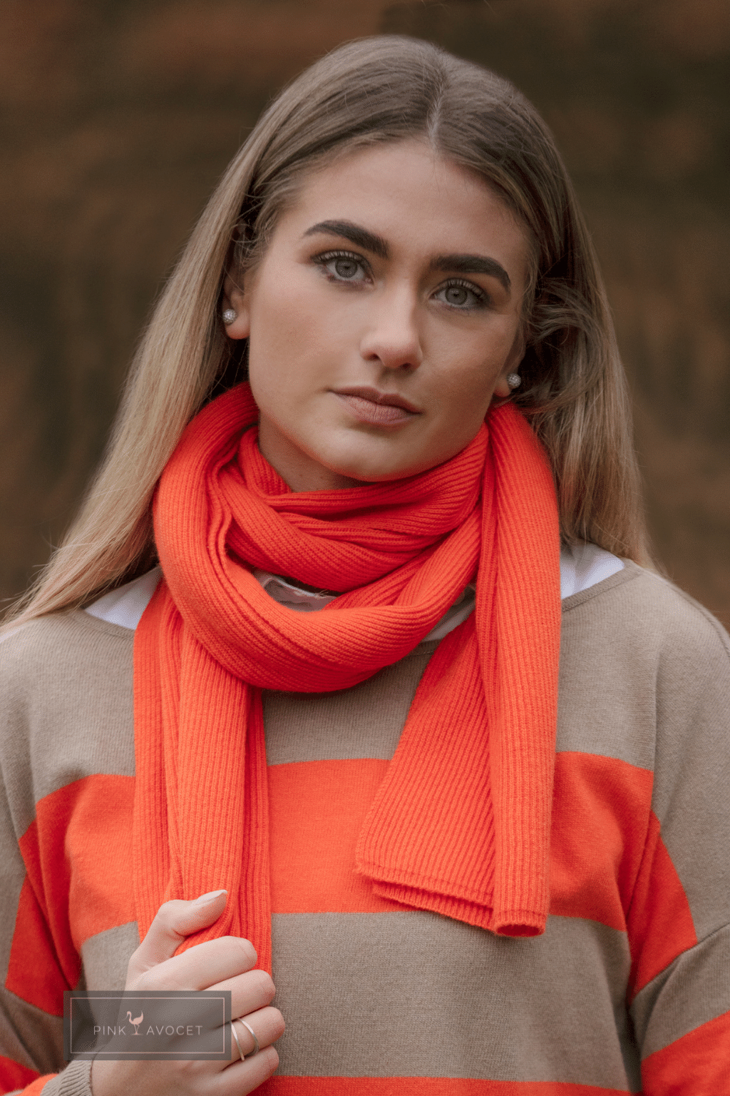 Cashmere Ribbed Scarf