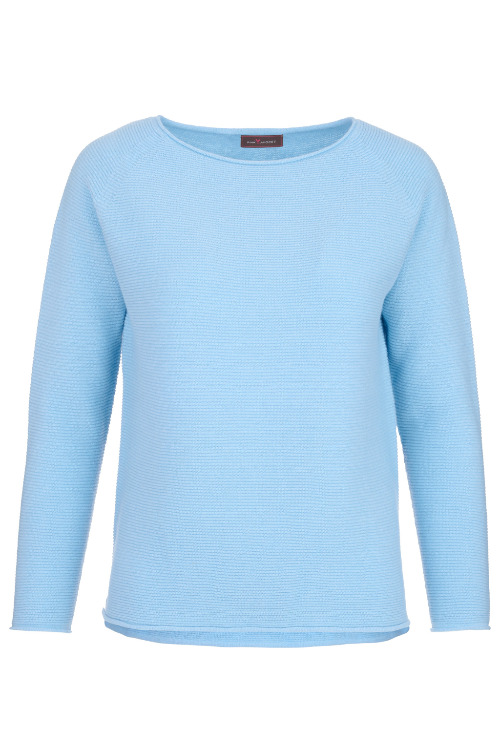 Ribbed Sweater Boat Neck