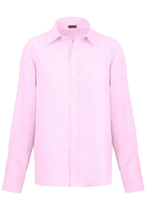 Men's Linen Shirt - Pink